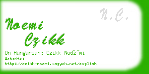 noemi czikk business card